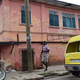 The exterior of a now-closed building in Accra that purported to be a US embassy.